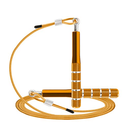 Jump Rope, Wastou Speed Jumping Rope for Training Fitness Exercise, Adjustable Adults Workout Skipping Rope for Men, Wome...