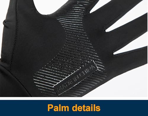 Eohak Men UV Protection Fishing Gloves Summer Non Slip Fingerless Gloves for Driving Hiking Cycling Gloves