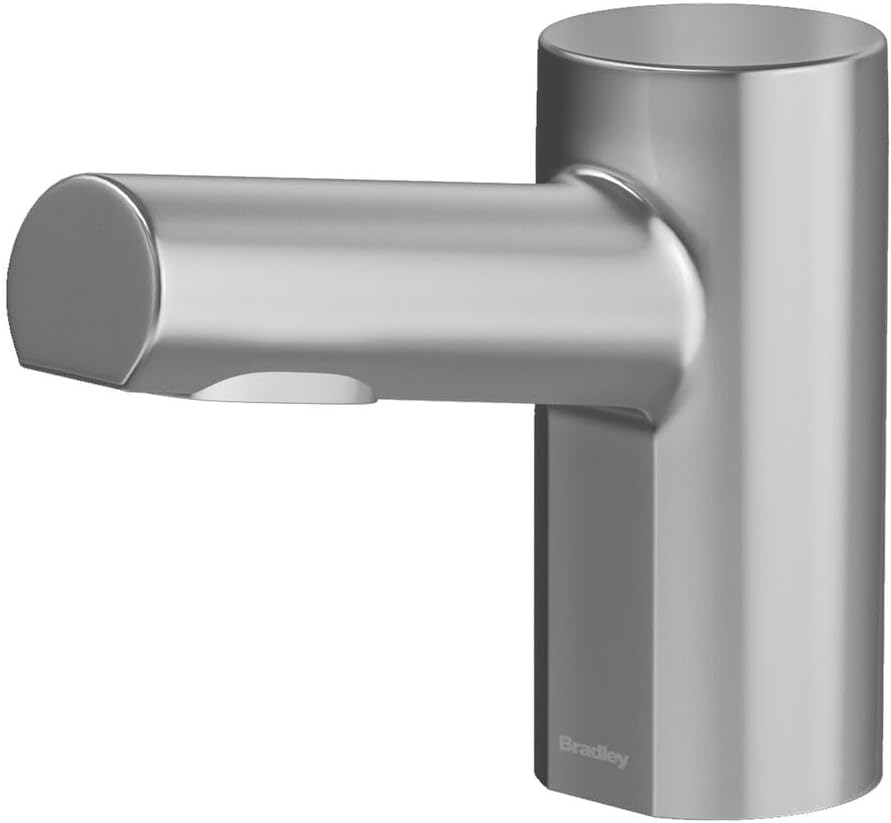 Bradley Metro Foam Soap Dispenser, Sensor Activated, Ring Light Indicates Low Battery, Low Soap or Overflow, Deck Mounted, Auto Top Fill, Polished Chrome