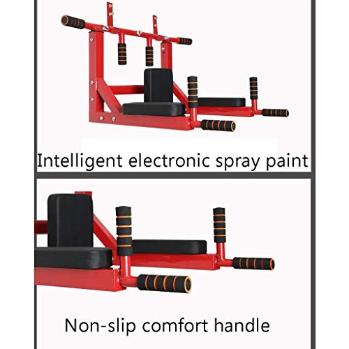Pull Ups Pull Up Bar Wall Mounted Chin Up Dip Bar Multifunctional Home Gym Equipment Workout Fitness for Upper Body Streng...
