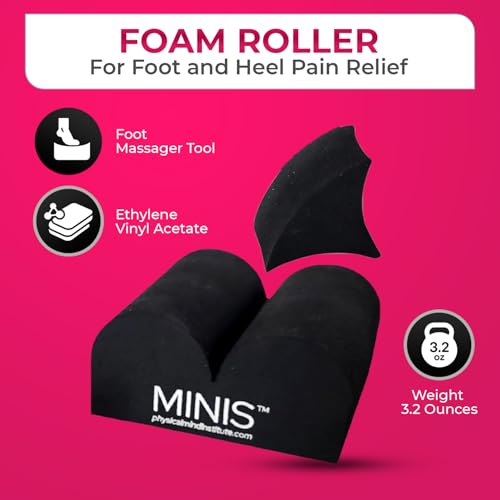 PhysicalMind Institute Parasetter MINIs Foam Roller for Foot and Heel Pain Relief, Relieve Planter Fasciitis Patented Foot...