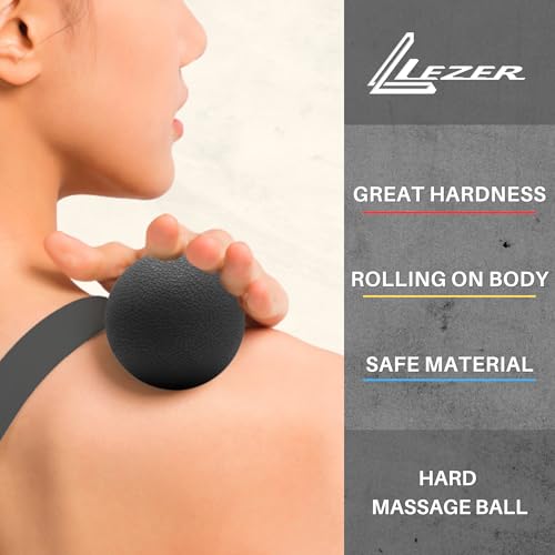 LEZER, Trigger Massage Point, Manual Massage Ball, Muscle Knots Relief Tool, Myofascial Release, Physical Therapy, Plantar...