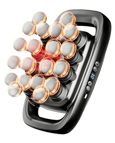MNAFKT 20 Head Massage Gun Deep Tissue Percussion Massager with 3 Modes&30 Intensities-Muscle Massage Gun for Back/Shoulde...