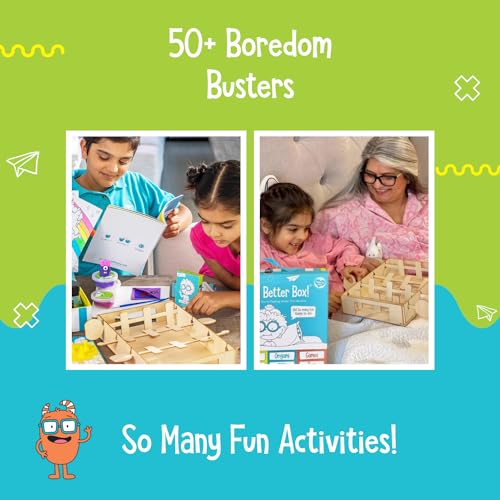 Open The Joy Feel Better Box: Get Well Soon Kids Gifts Basket, 50+ Fun Activities, Games, Toys, Conversation Cards, Origam...