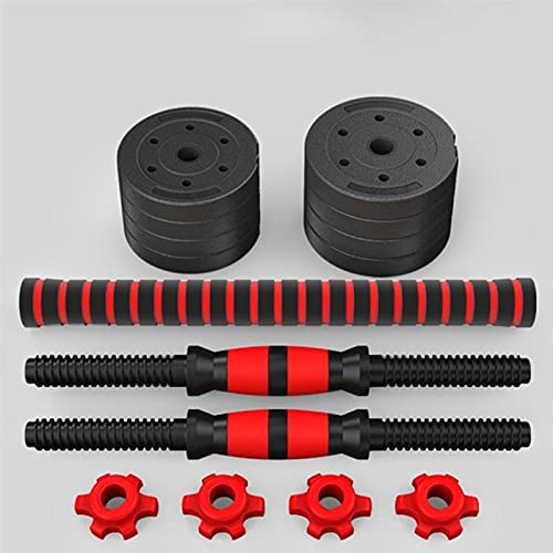 YMGSCC 2pcs20kg Fitness Dumbbells Detachable Dumbbell Set Barbells Equipments Arm Muscle Trainer Household Exercise Supplies