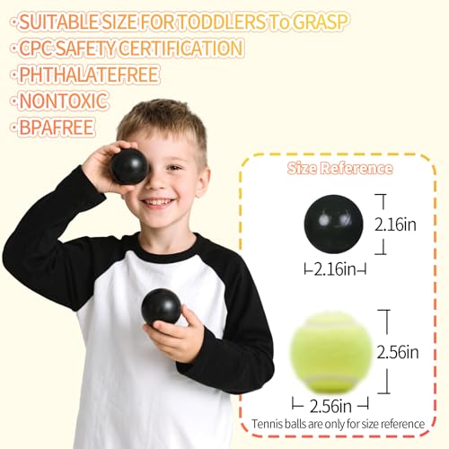 GUESVOT Ball Pit Balls for Kids, Plastic Refill 2.2 Inch Balls, 100 Pack, Bright Colors, Phthalate and BPA Free, Includes ...