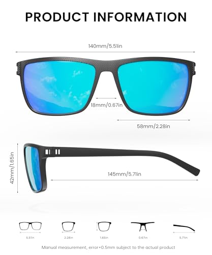 CIFOYA Sunglasses-Men Polarized Mens Sunglasses: Classic Women Sun Glasses UV Protection for Fishing Driving Golf 5PACK