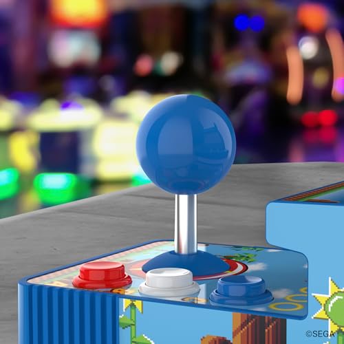 My Arcade Sonic Joystick Player: Sonic The Hedgehog Retro Game Console, 2 Games in 1, Sega Classic Arcades, 3.5" Full Color Display