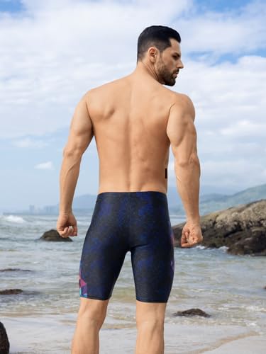 361° Swim Jammers for Men, Pro Racing Training Swimsuit, Chlorine Resistant Endurance Mens Swim Suit Swimwear Tech Pant