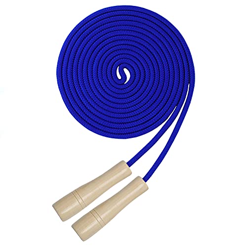 16 FT Long Jump Rope for Kids, Adjustable Double Dutch Skipping Rope with Wooden Handle, Multiplayer Team Jumping Rope for...