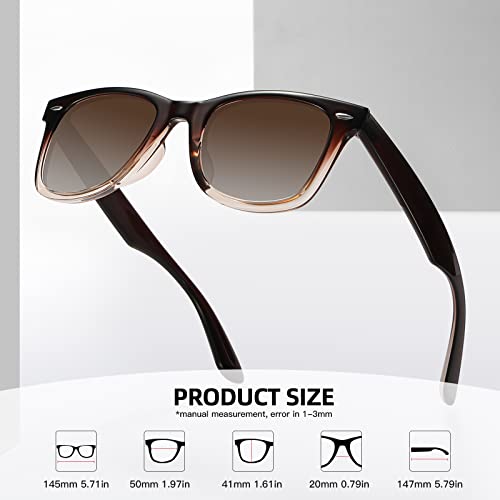 MEETSUN Polarized Sunglasses for Women Men Classic Retro Square Frame Driving Sun Glasses UV Protection