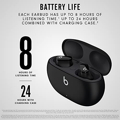 Beats Studio Buds - True Wireless Noise Cancelling Earbuds - Compatible with Apple & Android, Built-in Microphone, IPX4 Ra...