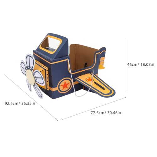 TOYANDONA Wearable Cardboard Airplane Toy Boy Outfit Dress Toddler Airplane Costume Cardboard Making Air Plane Interactive...