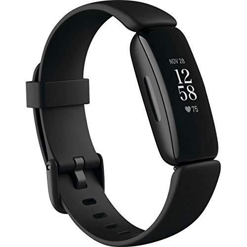 Fitbit Inspire 2 Health & Fitness Tracker with a Free 1-Year Premium Trial, 24/7 Heart Rate, Black/Black, One Size (S & L ...
