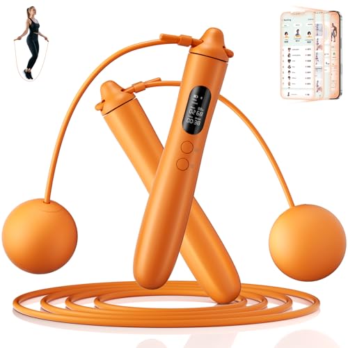 LVPIMAN Smart Jump Rope, Wireless Jumping Rope, Supports Game App Interaction, Suitable for Home and Gym exercise, Fitness...