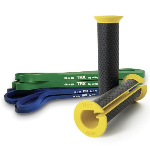 TRX Training Bandit Kit, Home Workout Resistance Band Set with Strength-Training Resistance Bands and Universal-Fit Handle...