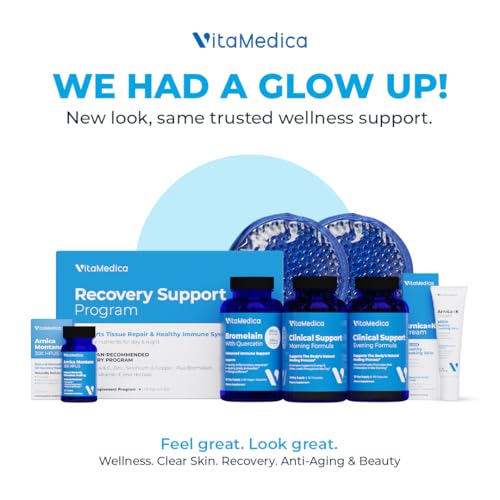 VitaMedica | Ultimate Recovery Bundle | Surgery Prep | Wound Healing | Supplements | Arnica K Oxide Cream | Hot Cold Packs...