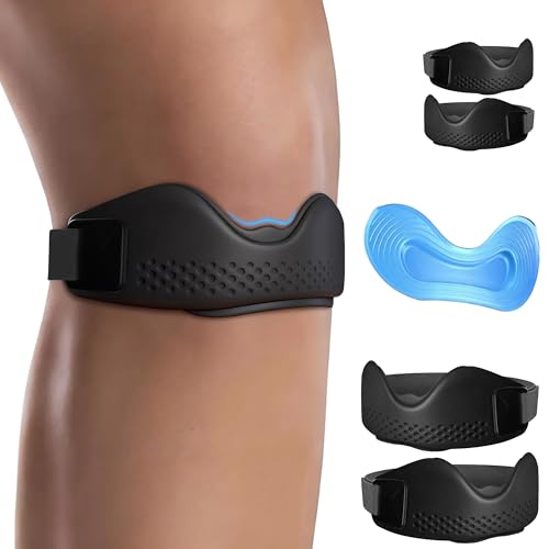 AZYYT Knee Brace for Men & Women 2 Pack — Effective Pain Relief & Patella Support for Running, Exercise & Recovery, Silico...