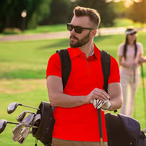 Mio Marino Golf Polo Shirts for Men - Dry Fit - Ultra-Thin Breathable Fabric