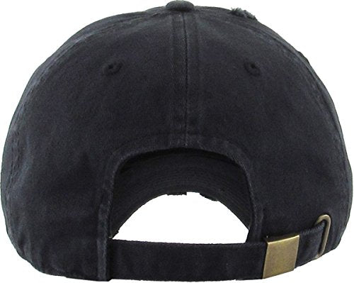 KBETHOS Vintage Washed Distressed Cotton Dad Hat Baseball Cap Adjustable Polo Trucker Unisex Style Headwear