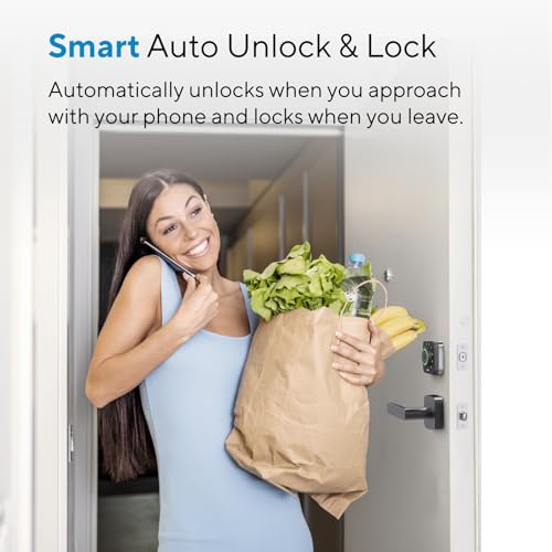 ULTRALOQ U-Bolt Pro WiFi Smart Lock with Handle, Fingerprint Keyless Entry Door Lock Set with Lever, Smart Deadbolt Locks ...