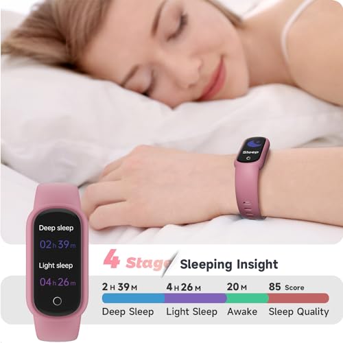TOOBUR Fitness Tracker Watch with Heart Rate/Sleep Tracker/IP68 Waterproof, Activity Tracker with Pedometer Step Counter, ...
