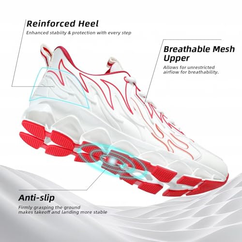Mens Running Shoes Mesh Breathable Trail Runners Fashion Sport Blade Walking Tennis Sneakers