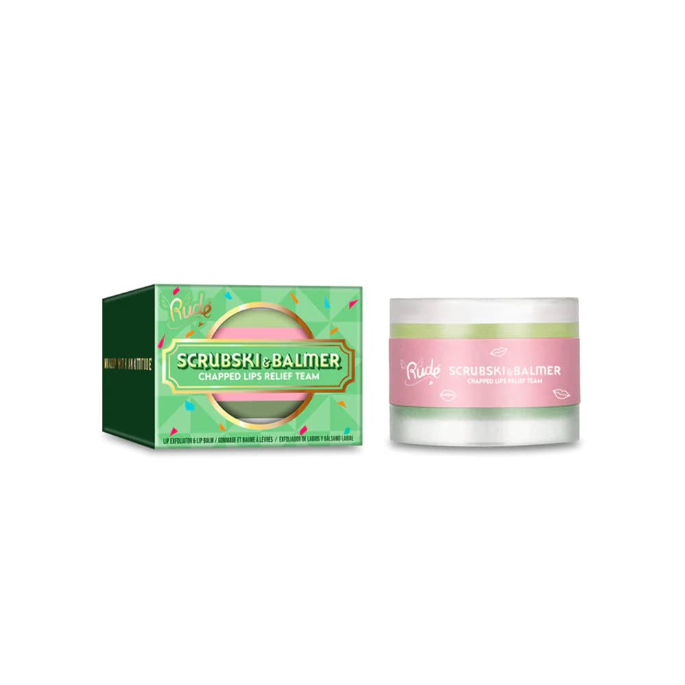 Rude - Scrubski & Balmer Lip Exfoliator and Lip Balm - Fresh Mint