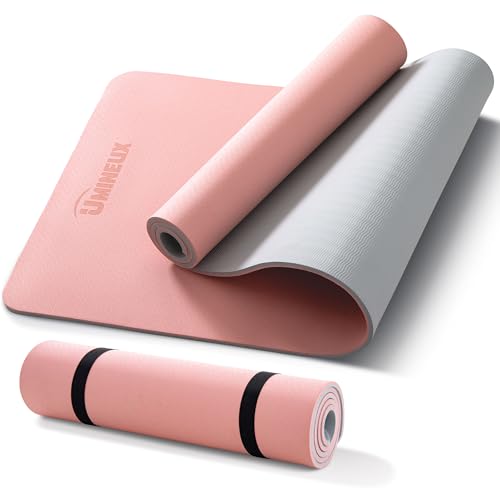 UMINEUX Extra Thick Yoga Mat, 10MM (2/5") Yoga Mat Non Slip, POE Yoga Mats for Women Men, 72"x24", Great for Workout, Yog...
