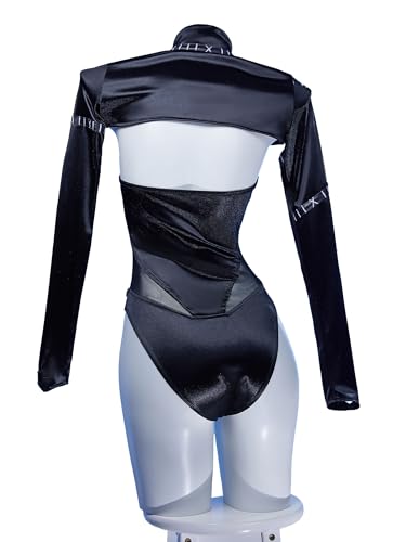 haikyuu Women Cat Cosplay Swimsuit with Swim Cap Goth One Piece Swimsuit Heroine Bathing Suit