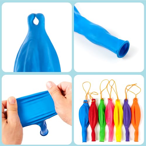 JOYIN 12 Pcs Punch Balloons, Easter Egg Fillers, Heavy Duty Party Favors for Kids, Punching Balloons with Rubber Band Hand...