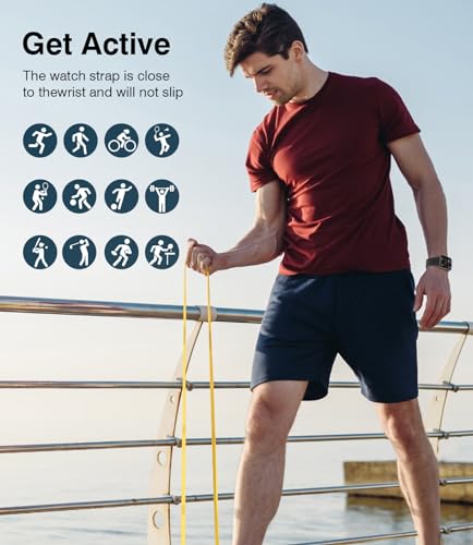 EarlySincere Smart Watches for Men Women Blood Pressure, 1.9" HD Full Touch Screen, Fitness Tracker with Heart Rate Blood ...