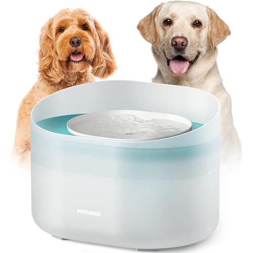 PETLIBRO Dog Water Fountain, 2.1Gal/8L Capsule Dog Fountain for Medium to Large Dogs, Anti-Splash Dog Water Bowl Dispense...
