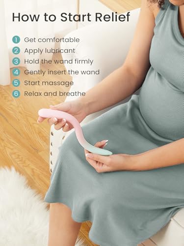 GROWNSY Perineal Massage Stick for Pregnancy Labor and Birth Prep, Pain Relief for Labor and Delivery, Pelvic Wand Tool, P...