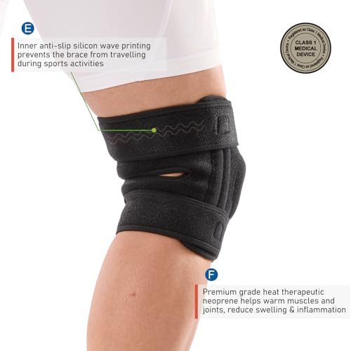 Comforband Adjustable Knee Brace Support, with Side Stabilizer – Patellar Tendon Support for Knee Pain, Arthritis, Injury ...