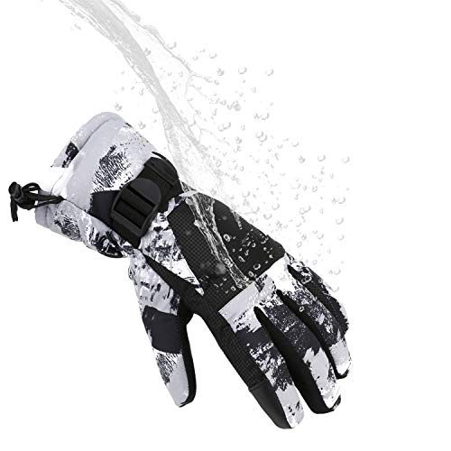 Yidomto Ski Gloves for Men Women Kids - Waterproof Thermal Winter Snow Gloves, Touchscreen Compatible for Skiing, Snowboar...