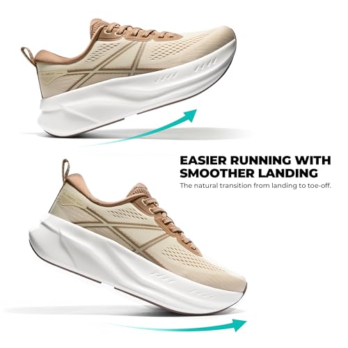 ALLSWIFIT Women's Road Running Shoes Cushion Tennis Shoes Non-Slip Comfortable Lightweight Gym Workout Athletic Arch Suppo...