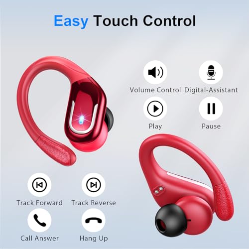Wireless Earbud, 75Hrs Bluetooth 5.4 Headphones IP7 Waterproof for Sport, Running Wireless Earphones with ENC Noise Cancel...