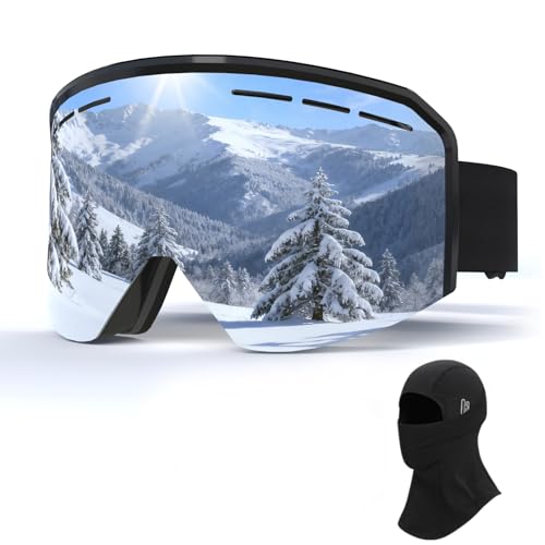 MXJ Gear Ski Goggles Over Glasses,YH359 Snowboard Goggles,Anti-Fog UV400 Protection Snow Goggles for Adult