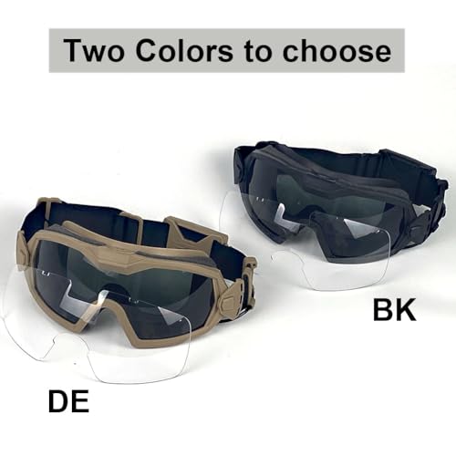H World Shopping Airsoft Goggles Anti Fog with Fan and Interchangeable Lens Military Shooting Safety Goggles & Glasses
