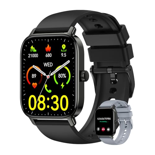 Smart Watch for Women Men Fitness: Make Answer Call Digital Mens Watches Waterproof Running Smartwatch for Android Phone i...