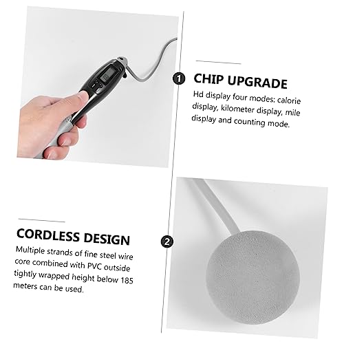 BESPORTBLE Smart Jump Rope with Digital Counter Fitness Skipping Rope for Indoor Workouts Modes for Calorie Distance and T...