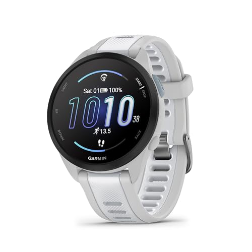 Garmin G010-N2863-21 Forerunner 165, GPS, Mist Grey/Whitestone, WW - Certified Refurbished