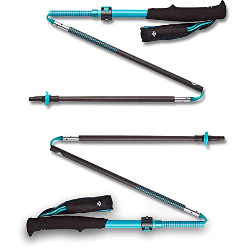 Black Diamond Womens Distance Carbon FlickLock Z Foldable Poles, Dark Patina, 125 cm
