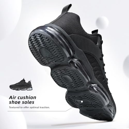 Mens Running Shoes Air Low Top Comfort Walking Lace Up Sneakers Breathable Fashion Tennis Sport Gym Fitness Cross Trainers