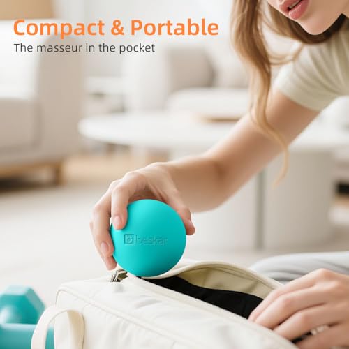 Massage Lacrosse Balls for Myofascial Release, Trigger Point Therapy and Yoga Therapy, Foot Massage Ball to Relieve Planta...