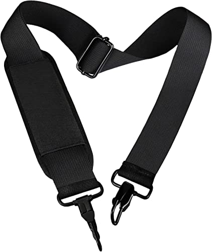 Universal Replacement Laptop Shoulder Strap, Durable 55" Adjustable Comfortable Belt with Metal Hooks for Briefcase, Compu...