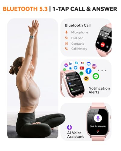 Smart Watches for Women Men, Fitness Tracker Watch with 110 Sports Modes, Step Counter/Sleep Monitor/Pedometer, IP68 Water...