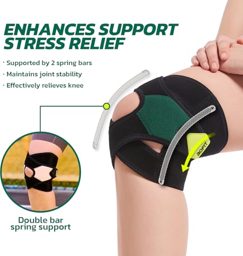 aoFIT Knee Brace for Men Women Knee Pain Meniscus Tear Arthritis Patella Dislocation Best Osteoarthritis Adjustable Compre...