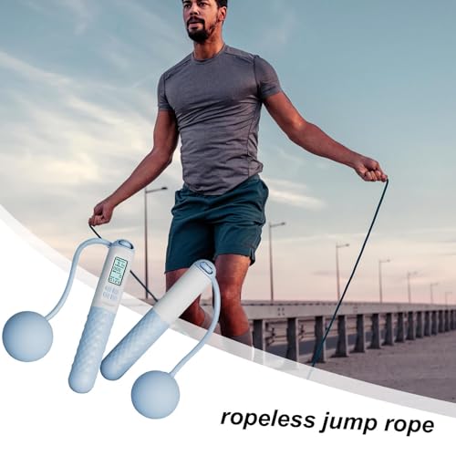 Digital Jump Rope - Smart ropeles Fitness Equipment, Weighted Ball Handles, Ergonomic Grip, tangles Free Design | Adjustab...